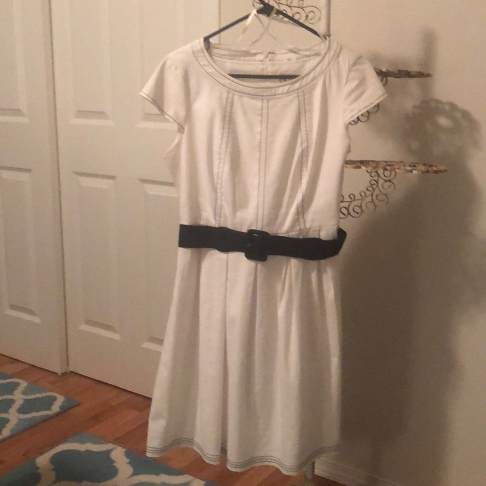 White retro dress